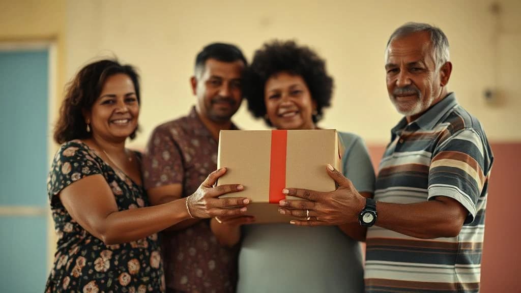 Familia cubana reunida